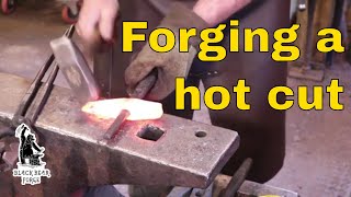 Forging a hot set or handled chisel - part 1