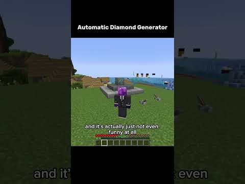 Automatic Diamond Generator 🌞 #minecraft #gaming