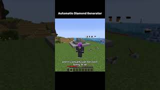 Automatic Diamond Generator 🌞 #minecraft #gaming