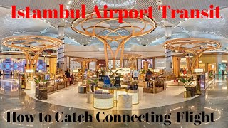 Transfer at Istanbul International Airport|Istanbul Airport 4k Walking Tour|Transit Istanbul Airport