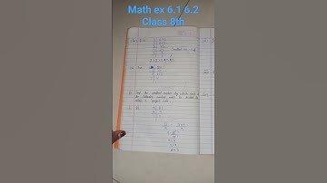 class 8 math ch 6 ex 6.1,6.2