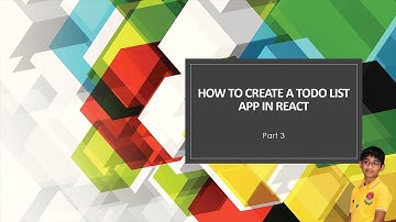 How to create a todolist app in react - Part 3
