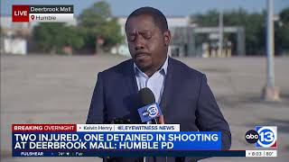 2 injured, 1 juvenile detained after shooting involving teenagers at Deerbrook Mall, Humble PD says