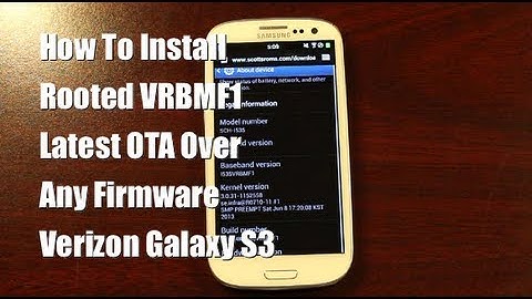 Verizon Galaxy S3 VRBMF1 OTA Root, Unlock, Recovery Over Any Rom