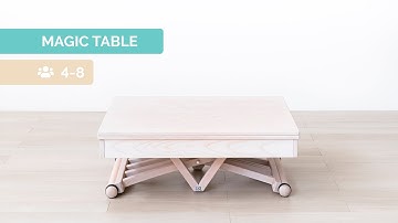 Folding magic table LG LESMO - 8 places in less than 25 seconds (2021)