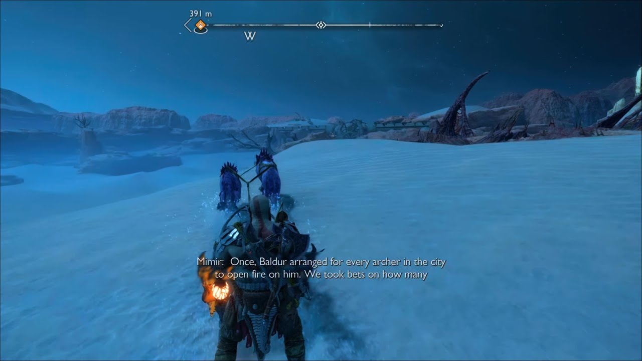 God of War Ragnarök - Mimir tells a story about Baldur