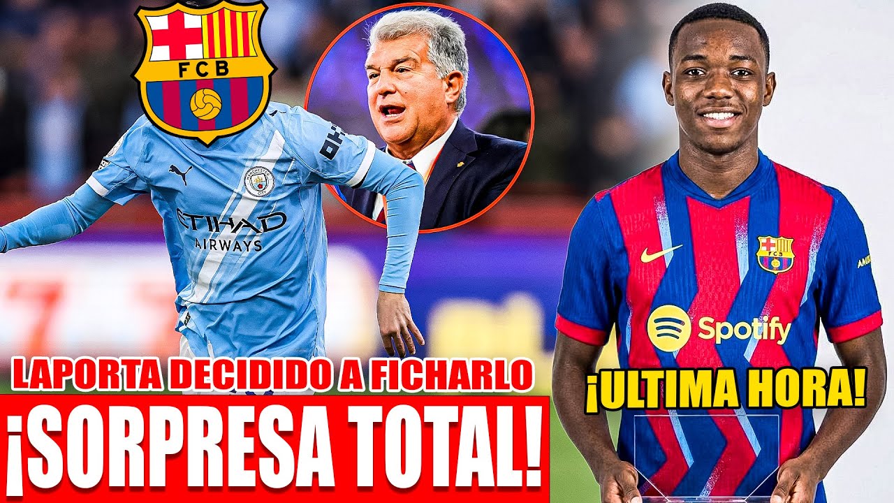 🚨NADIE ESPERABA ESTO! LAPORTA REVIVE SU GRAN SUEÑO de FICHAR a CRACK del CITY ¡BOMBA JOYA de ECUADOR