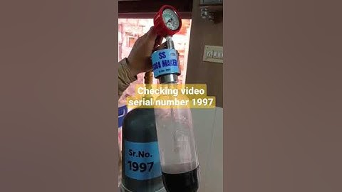 Soda maker checking video serial number 1997