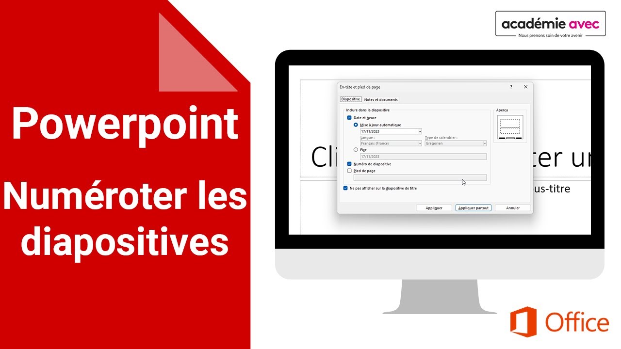 Enlever Numérotation Page De Garde Oppen Office Comment numéroter les pages sur PowerPoint - 2/12 - YouTube
