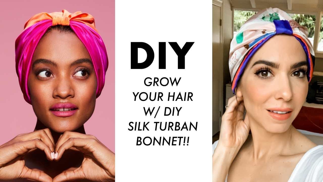 Grow / Protect Your Hair with DIY Silk Bonnet! (Turban Style) -By Orly  Shani - YouTube