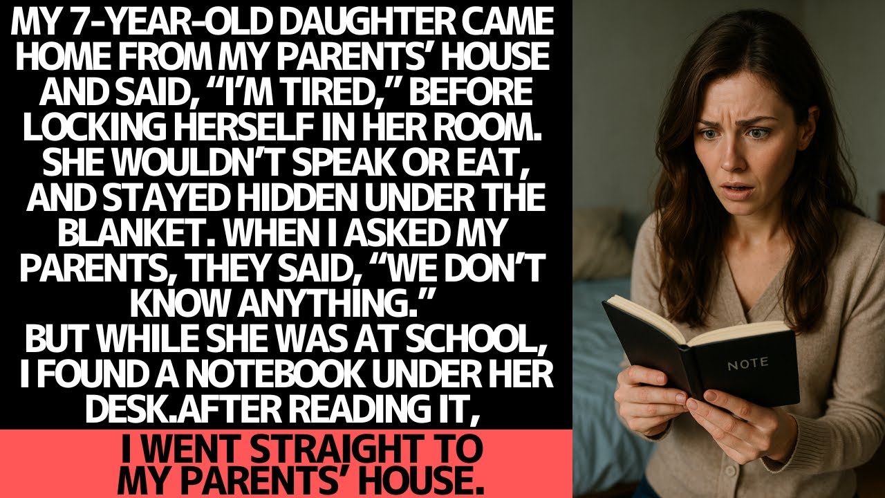 My daughter stopped talking after visiting my parents… then I found a ...