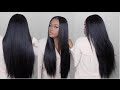 Watch Me Slay This Wig From Start To Finish | Sleek Straight Long Hair