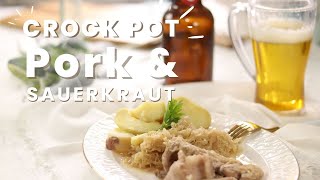 Crock Pot Pork Sauerkraut  Delicious Pork and Sauerkraut Slow Cooker Recipe