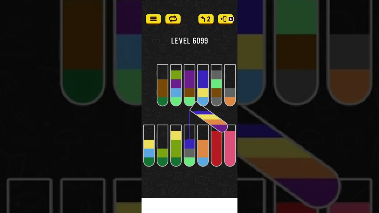 water sort puzzle level 6099