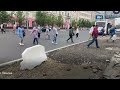 Непроходимые тротуары на главных проспектах Иванова не отремонтированы до сих пор