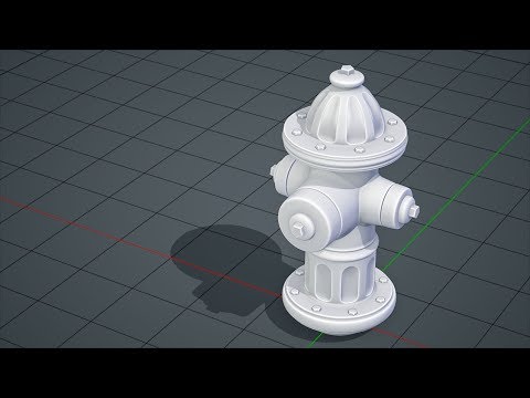 CGC Classic: Game Ready Fire Hydrant Pt. 1 - High Poly Modeling (Blender 2.6)