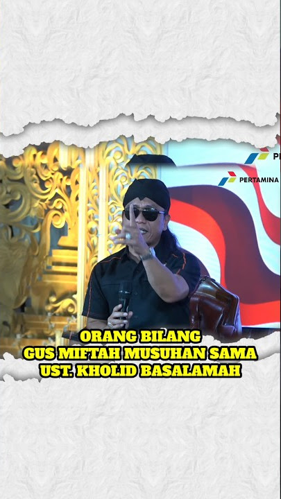 GUS MIFTAH || BERSITEGANG DENGAN UST. KHALID BASALAMAH #shorts #gusmiftah