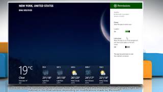 How to Enable/Disable Location Access in Weather app on Windows® 8.1