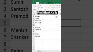 How to Find Blank Cells in Excel #excel
