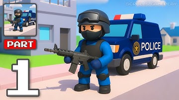 Police Commander - Gameplay Walkthrough Part 1 - Command Police To Victory (iOS, Android)
