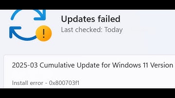 Fix Windows 11 Update KB5053656 Not Installing Install Error 0x800703f1