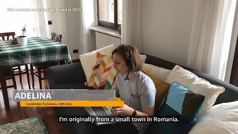 Meet Adelina, Installation Technician, AWS Italy.