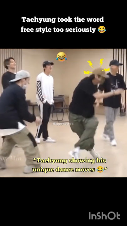 What happened when Kim Taehyung took the free style dance too seriously 😂 #shorts #kimtaehyung #bts