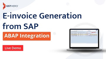 e-Invoice and e-Way Bill Generation From SAP (ABAP Integration) | Print with IRN and QR Code