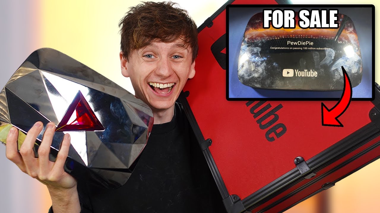 I'm BUYING PewDiePie's 100 Million Red Diamond Play Button - YouTube