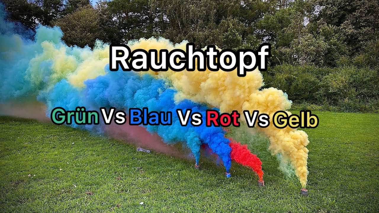 Rauchtopf Vergleich | grün | blau | rot | gelb | sehr gut!