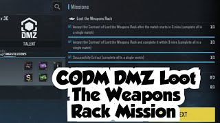 CODM DMZ The Weapons Rack Mission Complete