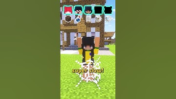 HOW SLOW IS IT POSSIBLE TO GO IN MINECRAFT? ⛏️ #shorts