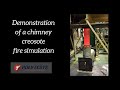 Demonstration of a chimney creosote fire simulation