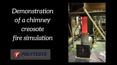 Demonstration of a chimney creosote fire simulation