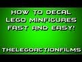 How to Decal Your Lego Minfigures FAST AND EASY