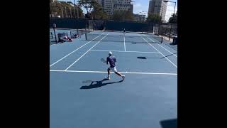 Insane Sliding Defense On Hard Court