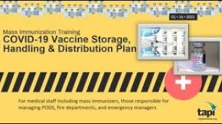 #4: COVID-19 Vaccine Storage, Handling & Distribution Plan