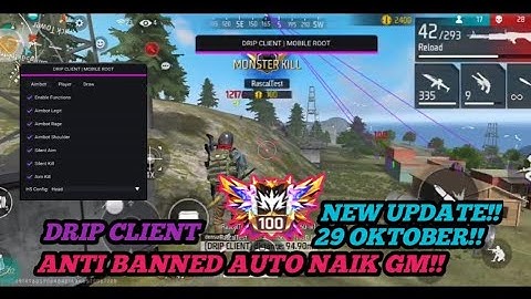 NEW UPDATE 29 OKTOBER🔥☠️ DRIP CLIENT APK MODS FF ANTI BANNED ANTI BLACKLIST FULL AMAN 💯#dripclient 