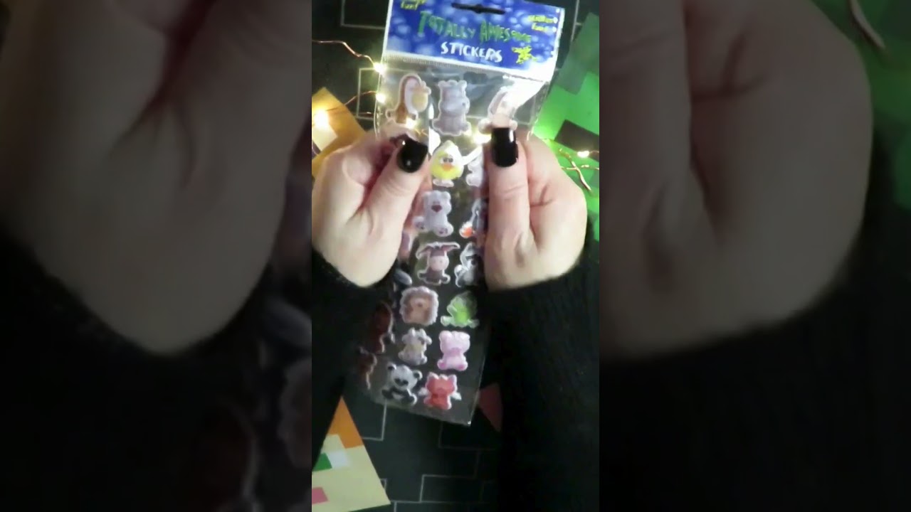 squeezing animal stickers 