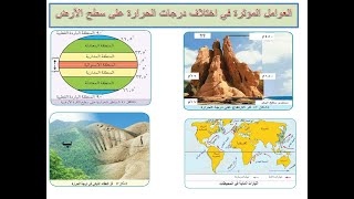 العوامل المؤثرة في اختلاف درجات الحرارة على سطح الأرض