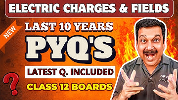 ELECTRIC CHARGES & FIELDS PYQ’s | Last 10 Years Previous Year Questions 🔥 Class 12 Boards Physics