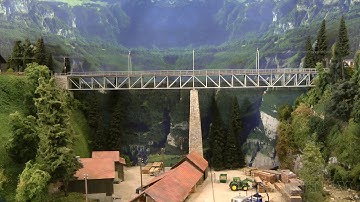 Trains in Switzerland: Model Railway Layout by Modelspoor Vereniging Spoorgroep Zwitserland