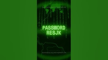 PASSWORD RESET   Retro CRT green screen glitch text animation