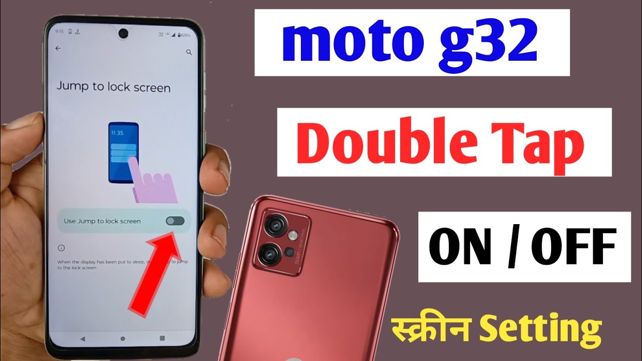 moto g32 double tap on off screen / moto g32 double tap turn on off
