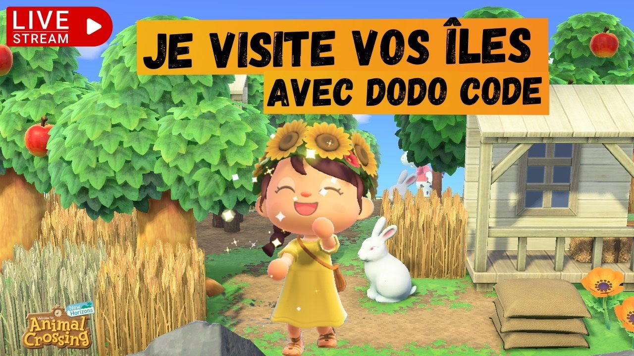 [🔴 LIVE ] JE VISITE VOS ÎLES AVEC DODO CODE Animal Crossing New ...