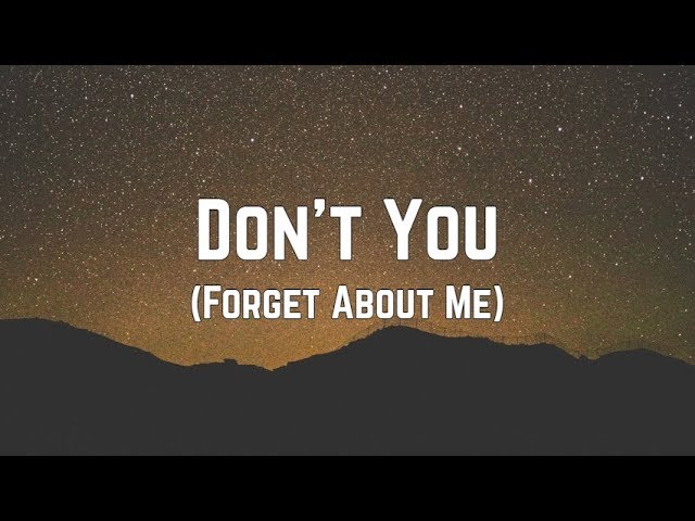 Simple Minds - Don’t You (Forget About Me) (Lyrics) class=