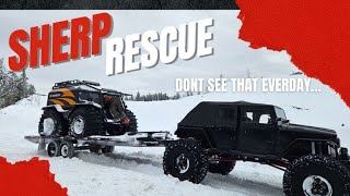 Recovering one of the best off road vehicles in the world a sherp.