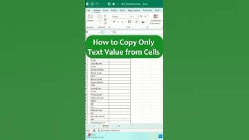 How to copy cells that have only text Value In Excel #shorts #shortsfeed #exceltips