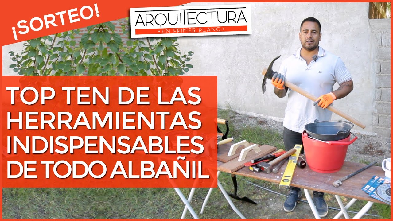 👷‍♂️ HERRAMIENTAS básicas para el ALBAÑIL 🔨⛏ TOP TEN INDISPENSABLES en la  CONSTRUCCION 