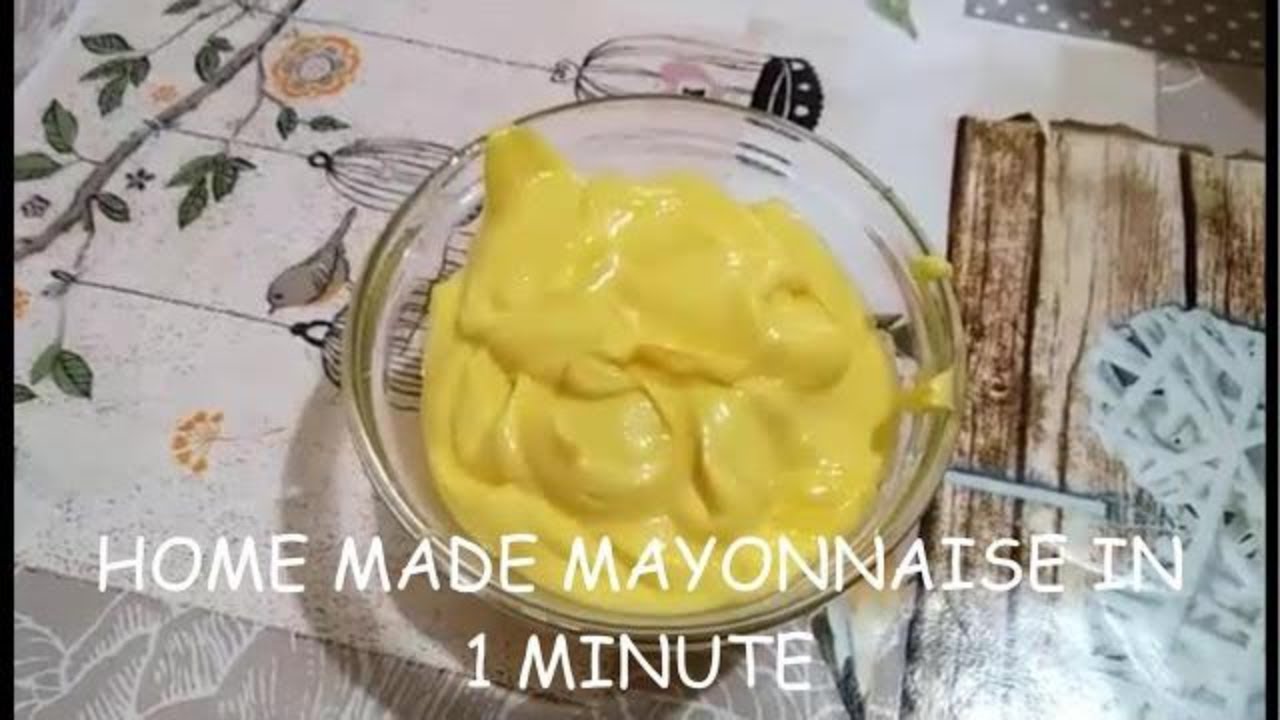 Home Made Mayonnaise in 1minute YouTube